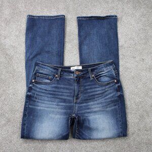 BKE Gabby Jeans Womens 30x30 1/2 Blue Curvy Fit High Rise Bootcut Stretch Denim